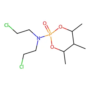 1,3,2-Dioxaphosphorinane, 2-(bis(2-chloroethyl)amino)-4,5,6-trimethyl-, 2-oxide structure