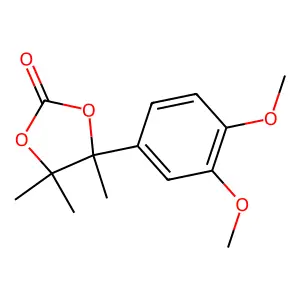 1,3-Dioxolan-2-one, 4-(3,4-dimethoxyphenyl)-4,5,5-trimethyl- structure