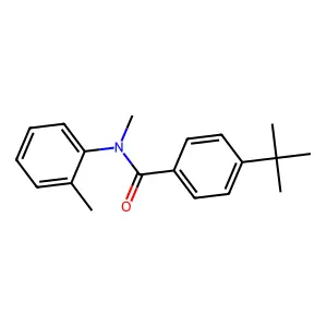 Benzamide, 4-(1,1-dimethylethyl)-N-methyl-N-(2-methylphenyl)- structure
