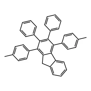 1,4-bis(4-methylphenyl)-2,3-diphenyl-9H-fluorene structure