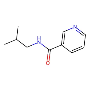 N-(2-methylpropyl)pyridine-3-carboxamide structure