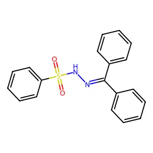 N-(benzhydrylideneamino)benzenesulfonamide structure