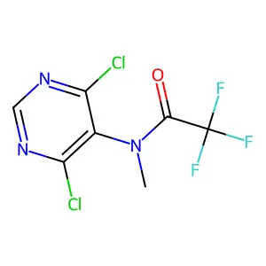 N-(4,6-dichloropyrimidin-5-yl)-2,2,2-trifluoro-N-methylacetamide structure