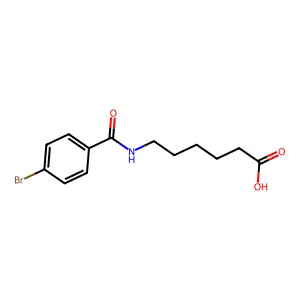 6-[(4-Bromobenzoyl)amino]hexanoic acid structure