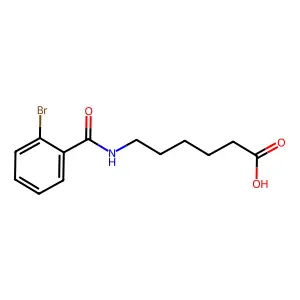 6-[(2-Bromobenzoyl)amino]hexanoic acid structure