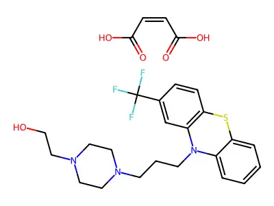 Fluphenazine maleate structure