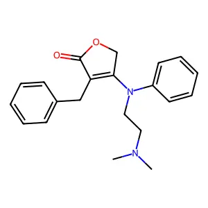 2(5H)Furanone, 3-benzyl-4-(N-(2-(dimethylamino)ethyl)-N-phenylamino)- structure
