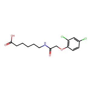 6-{[(2,4-Dichlorophenoxy)acetyl]amino}hexanoic acid structure