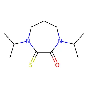 1,4-Diazepine-2-one-3-thione, 1,4-diisopropylperhydro- structure