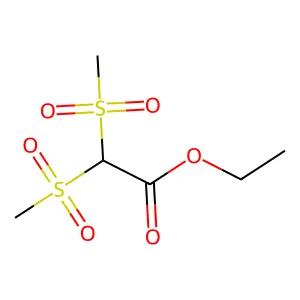 Ethyl 2,2-bis(methylsulfonyl)acetate structure