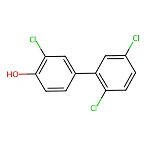 2-Chloro-4-(2,5-dichlorophenyl)phenol structure