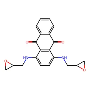 1,4-Bis(2,3-epoxypropylamino)-9,10-anthracenedione structure