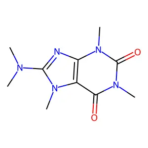 8-(Dimethylamino)-1,3,7-trimethyl-3,7-dihydro-1H-purine-2,6-dione structure