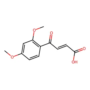4-(2,4-Dimethoxyphenyl)-4-oxobut-2-enoic acid structure
