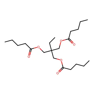 2-Ethyl-2-(((1-oxopentyl)oxy)methyl)propane-1,3-diyl divalerate structure