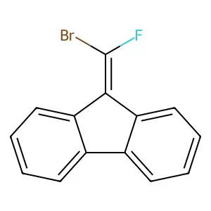 9-[bromo(fluoro)methylene]-9H-fluorene structure
