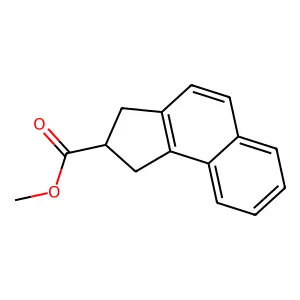 Methyl-4,5-benzindan-2-carboxylate structure