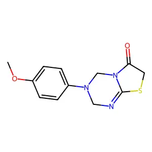 3-(4-Methoxyphenyl)-2,4-dihydrothiazolo[3,2-a][1,3,5]triazin-6-one structure