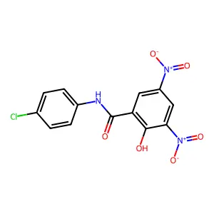 N-(4-氯苯基)-2-羟基-3,5-二硝基苯甲酰胺 structure
