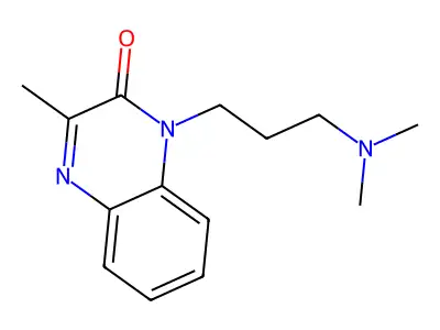 2(1H)-Quinoxalinone, 1-(3-(dimethylamino)propyl)-3-methyl- structure