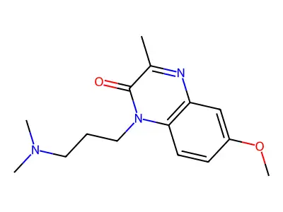 2(1H)-Quinoxalinone, 1-(3-(dimethylamino)propyl)-6-methoxy-3-methyl- structure