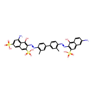 5-amino-3-[[4-[4-[(6-amino-1-hydroxy-3-sulfonaphthalen-2-yl)diazenyl]-3-methylphenyl]-2-methylphenyl]diazenyl]-4-hydroxynaphthalene-2,7-disulfonic acid structure