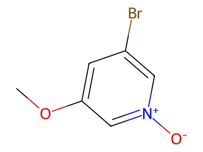 3-Bromo-5-methoxypyridine 1-oxide structure