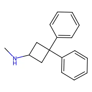 N-甲基-3,3-二苯基环丁-1-胺 structure