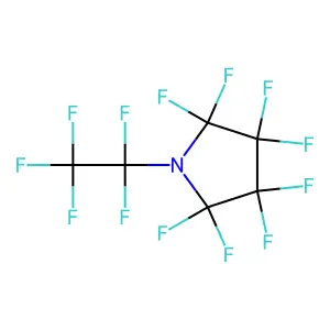Pyrrolidine, 2,2,3,3,4,4,5,5-octafluoro-1-(pentafluoroethyl)- structure