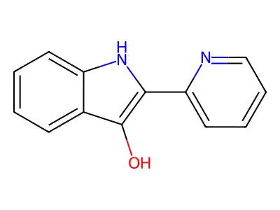 2-(pyridin-2-yl)-1H-indol-3-ol structure
