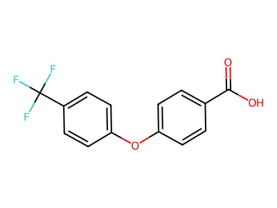4-(4-(Trifluoromethyl)phenoxy)benzoic acid structure
