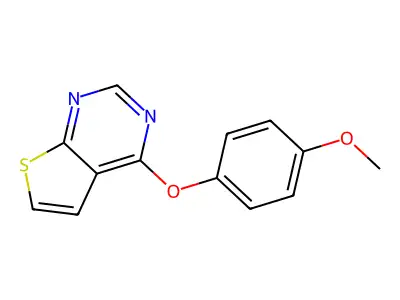 4-(4-Methoxyphenoxy)thieno[2,3-d]pyrimidine structure