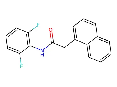 N-(2,6-difluorophenyl)-2-naphthalen-1-ylacetamide structure