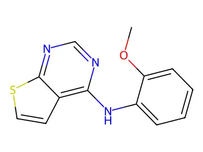 N-(2-methoxyphenyl)thieno[2,3-d]pyrimidin-4-amine structure