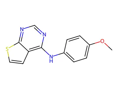 N-(4-methoxyphenyl)thieno[2,3-d]pyrimidin-4-amine structure