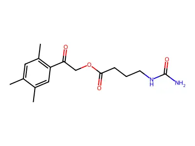 [2-Oxo-2-(2,4,5-trimethylphenyl)ethyl] 4-(carbamoylamino)butanoate structure