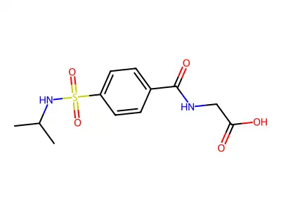 2-({4-[(Propan-2-yl)sulfamoyl]phenyl}formamido)acetic acid structure