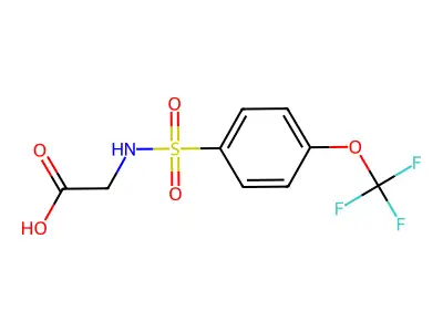 2-[4-(Trifluoromethoxy)benzenesulfonamido]acetic acid structure