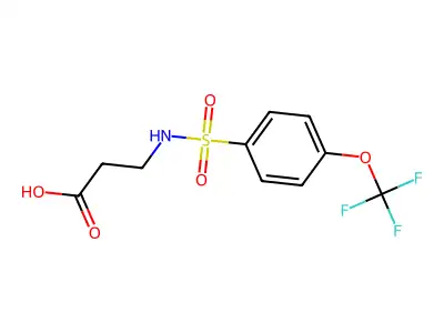 3-(4-(Trifluoromethoxy)benzenesulfonamido)propanoic acid structure
