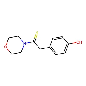4-(2-Morpholin-4-yl-2-thioxoethyl)phenol structure