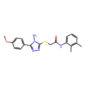 2-{[4-amino-5-(4-methoxyphenyl)-4H-1,2,4-triazol-3-yl]sulfanyl}-N-(2,3-dimethylphenyl)acetamide structure