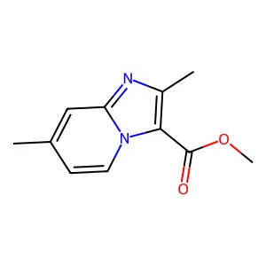 Methyl 2,7-dimethylimidazo[1,2-a]pyridine-3-carboxylate structure
