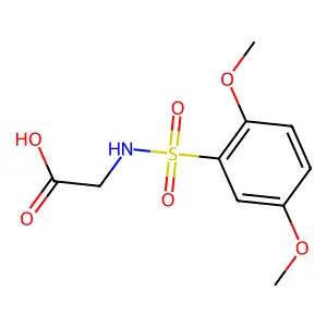 2-(2,5-Dimethoxybenzenesulfonamido)acetic acid structure