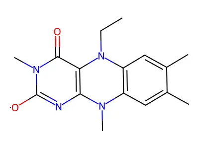 Methyl-ethyl-monohydro-lumiflavin structure