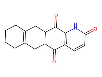 5a,6,7,8,9,10,11,11a-octahydro-1H-naphtho[2,3-g]quinoline-2,5,12-trione structure