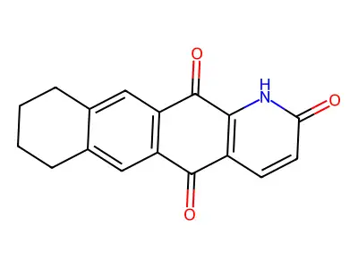 7,8,9,10-tetrahydro-1H-naphtho[2,3-g]quinoline-2,5,12-trione structure