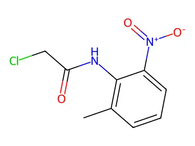 2-chloro-N-(2-methyl-6-nitrophenyl)acetamide structure