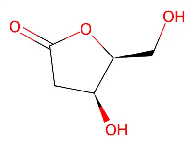 4-Hydroxy-5-(hydroxymethyl)oxolan-2-one structure