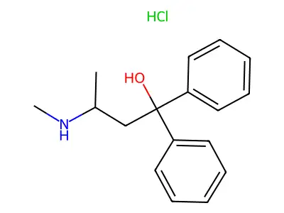 Benzhydrol, alpha-(2-(methylamino)propyl)-, hydrochloride structure