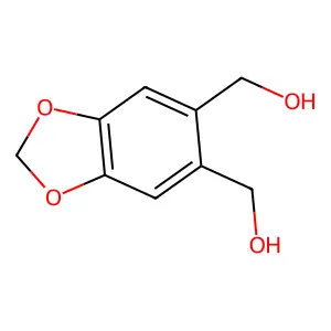 1,3-Benzodioxole, 5,6-di(hydroxymethyl)- structure